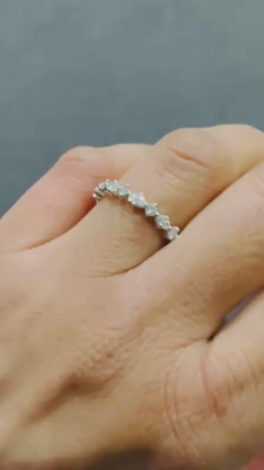 eternity diamond marquise round band