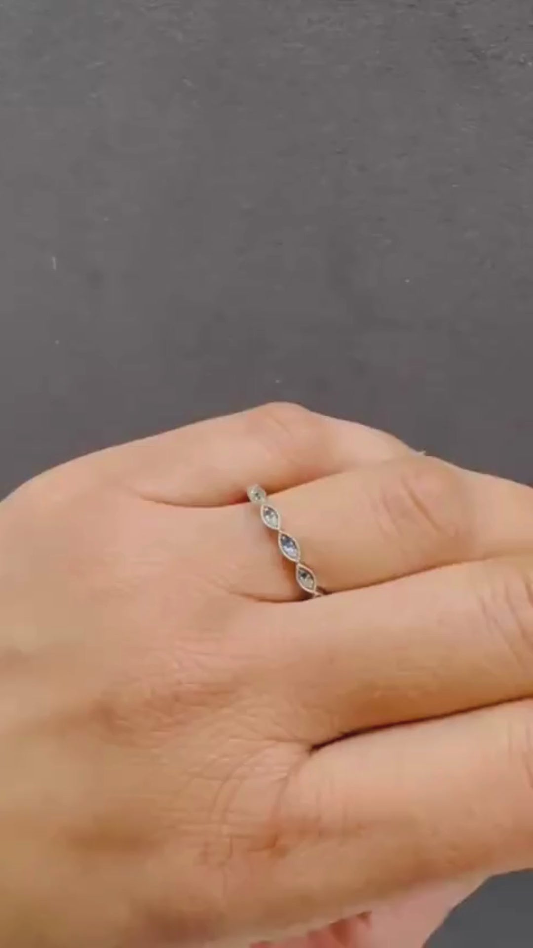 half eternity wedding band