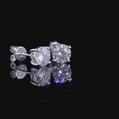 IGI Certified 5.00 Ct Lab grown Diamond Stud Earrings