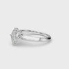 IGI-Labor-gezüchteter ovaler Diamant-Solitär-Verlobungsring mit 4-Krappen-Fassung, VVS-Reinheit, Farbe D