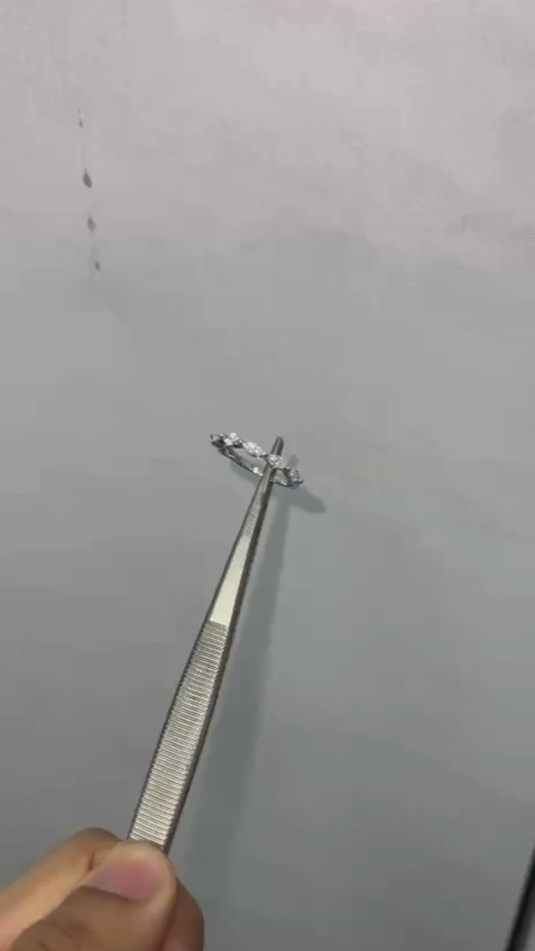 Minimal marquise diamond band, Fine jewelry lab diamond ring