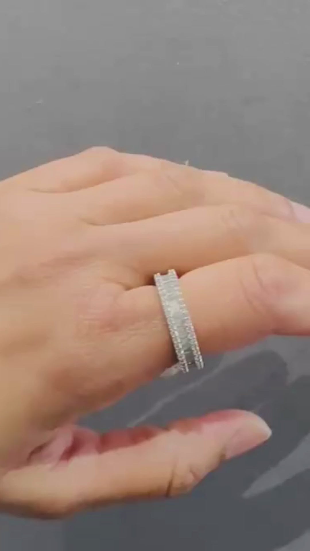 natural diamond wedding band
