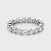 0.50-3.00ct Lab-Grown Round Cut D/VVS Diamond Single Shared Prong Full Eternity Wedding Ring