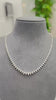 Pendentif solitaire en or blanc 9 carats, serti d'un diamant de laboratoire taille ronde de 0,40 carat.