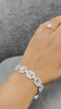 WGI 8.02Ct Natural Round Diamond Vintage Bracelet 18k White Gold Ready To Ship