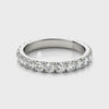 0.50-3.00ct Lab-Grown Round Cut D/VVS Diamond Four Prong French Cut Full Eternity Wedding Ring