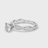 Round Lab Grown Diamond Vintage Inspired Engagement Ring for Her