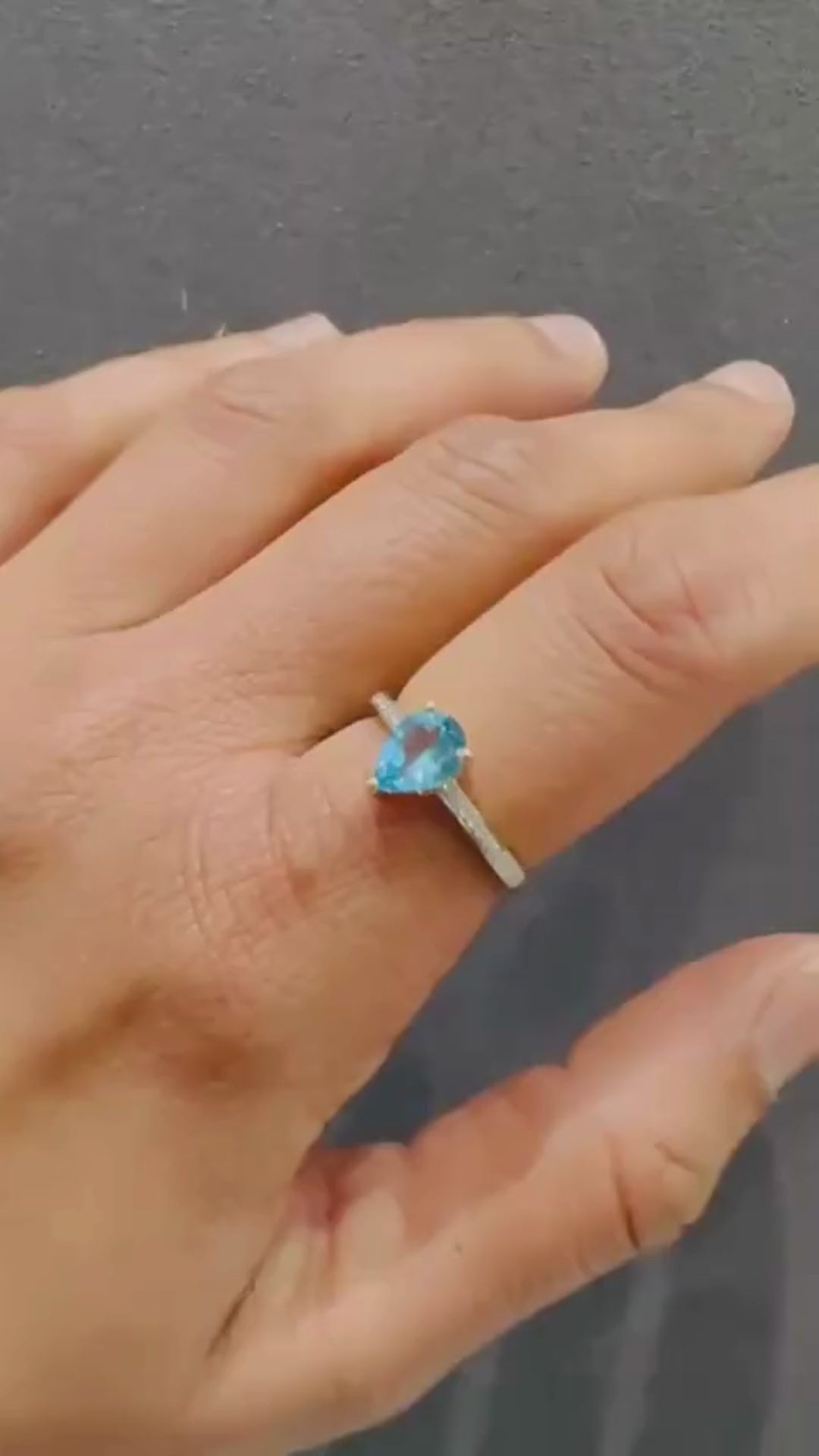 tanzanite solitaire prong set