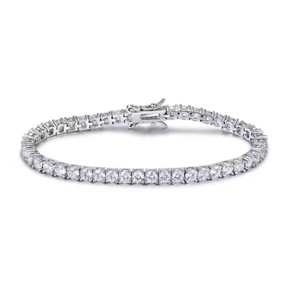 Lab Grown Diamond Tennis Bracelet For Women, 1.75 Ct To 8.00 Ct, D Color VVS Clarity, 7" Inches Length