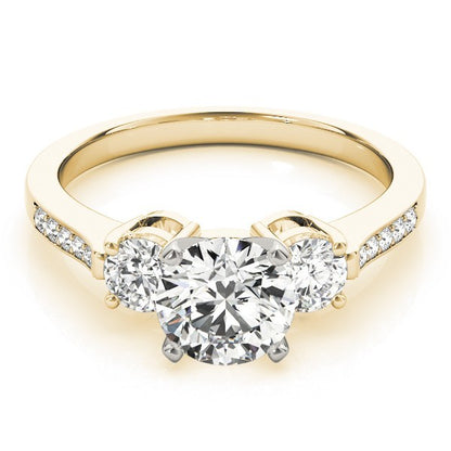 0.50Ct To 2.00Ct Lab Grown Round Diamond 3 Stone Engagement Ring Platinum
