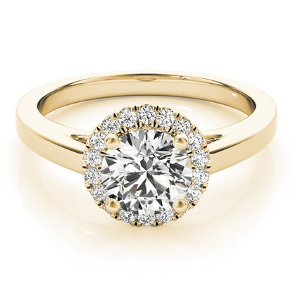 2Ct DE/VS Lab Grown Round Diamond Halo Engagement Ring 18K White Gold