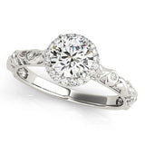 Lab Grown Diamond Halo Engagement Ring