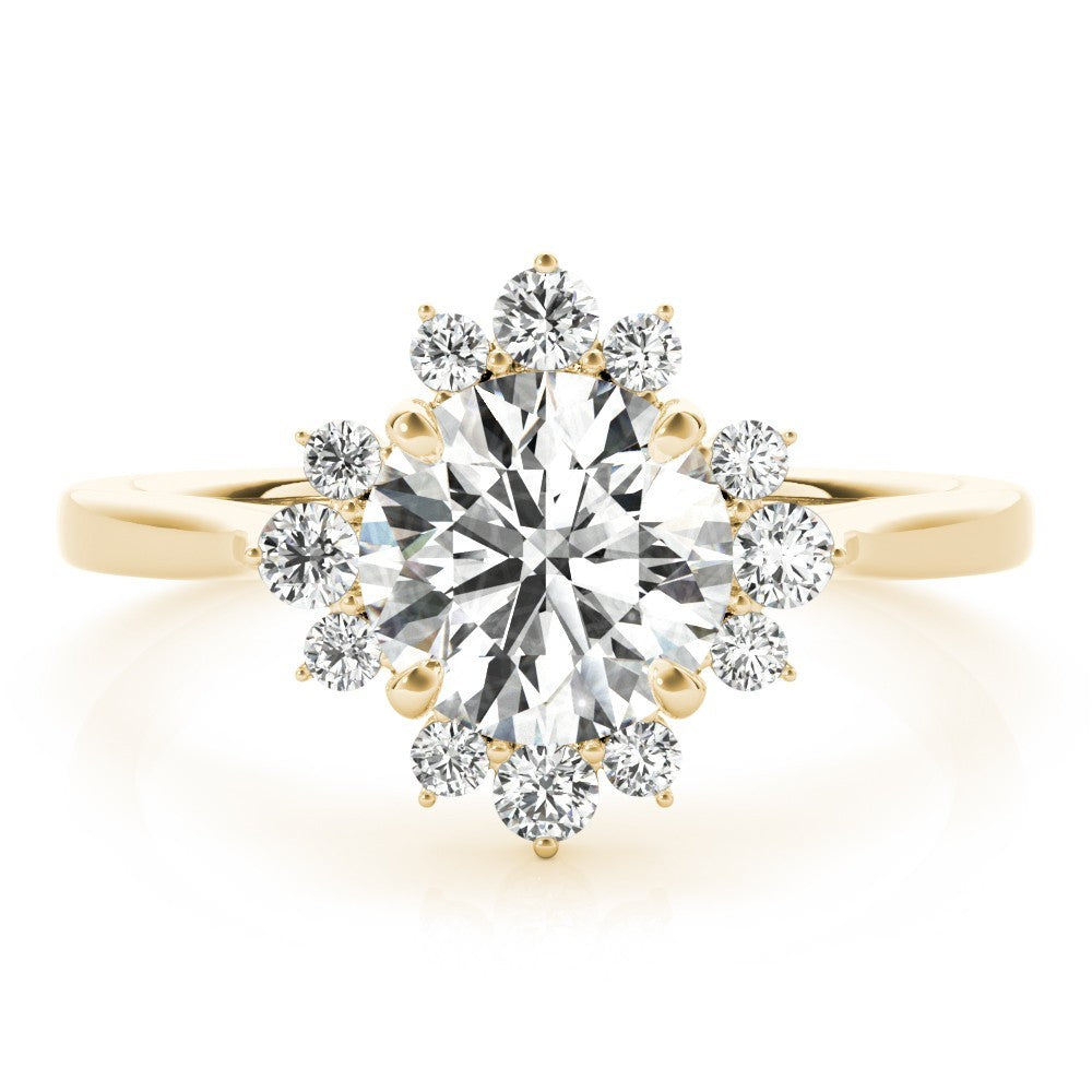 Lab-Grown Diamond Halo Engagement Ring