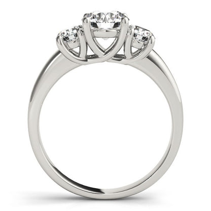 Three Stone Engagement Ring For Women In Platinum - 2CT DE/VS Lab Grown Diamond