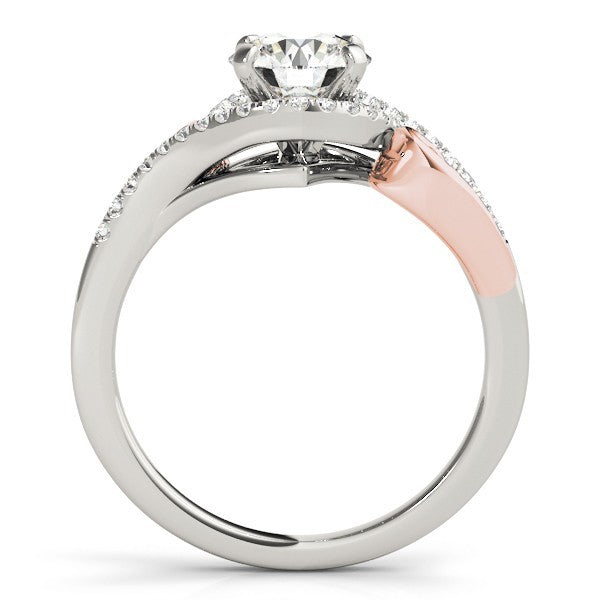 Lab Grown Round Diamond Halo Engagement Ring