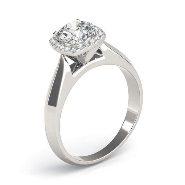 Lab-Grown Diamond Halo Engagement Ring