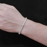 Lab Grown Diamond Tennis Bracelet In 18K White gold