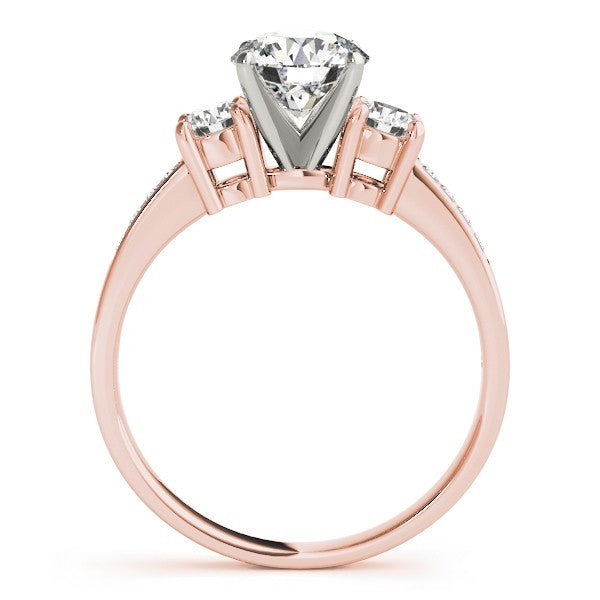 0.50Ct To 2.00Ct Lab Grown Round Diamond 3 Stone Engagement Ring Platinum