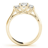 Lab Grown Diamond 3 Stone Engagement Ring Platinum DE/VS 2CT