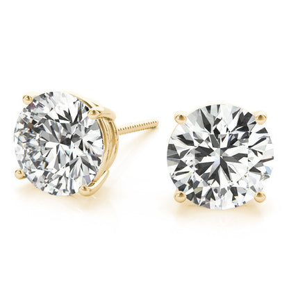 Natural Diamond Stud Earring For Women Uk Hallmarked 0.20CT - 2.00CT