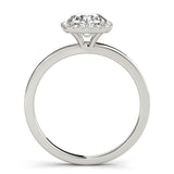 Lab Grown Round Diamond Halo Engagement Ring 