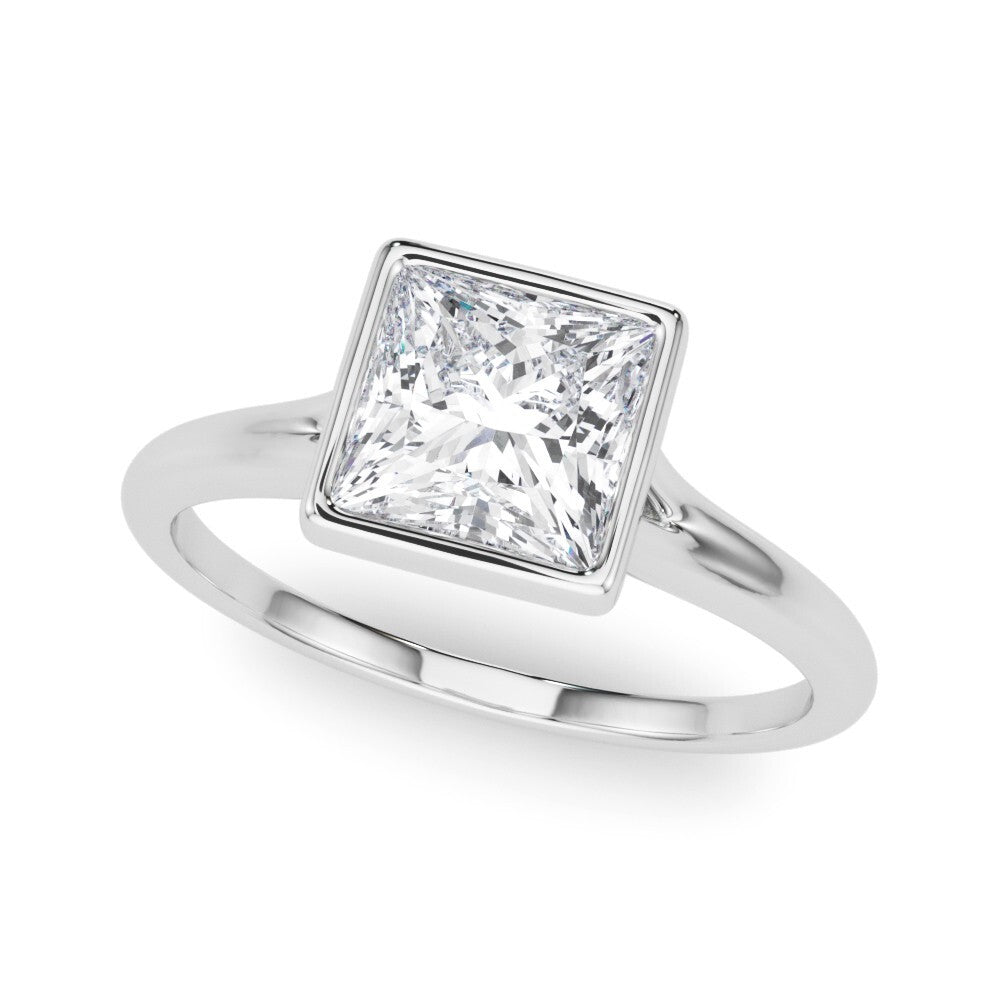 IGI 3CT E/VS Princess Cut Lab Grown Solitaire Diamond Engagement Ring - Platinum
