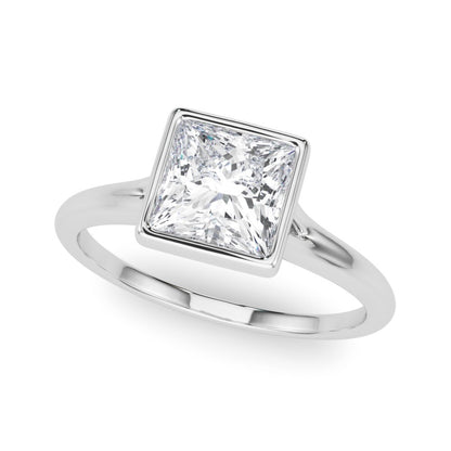 IGI 3CT E/VS Princess Cut Lab Grown Solitaire Diamond Engagement Ring - Platinum
