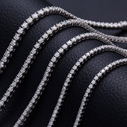 2.50 ct Natural Round Diamond Tennis Bracelet in 9k White Gold