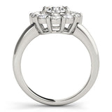Lab Grown Round Diamond Halo Engagement Ring