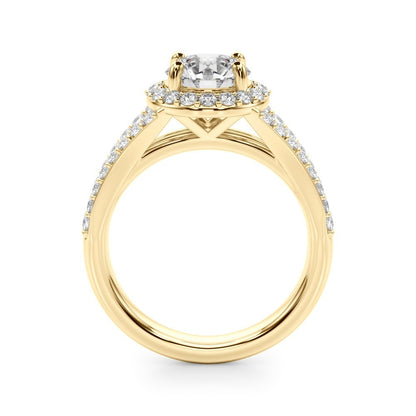 Lab-Grown Diamond Halo Engagement Ring 