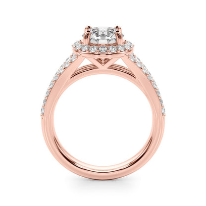 Lab-Grown Diamond Halo Engagement Ring 