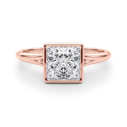IGI Certified D/VS Princess Cut Lab Grown Diamond Solitaire Engagement Ring