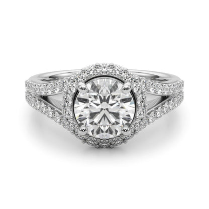Lab-Grown Diamond Halo Engagement Ring 