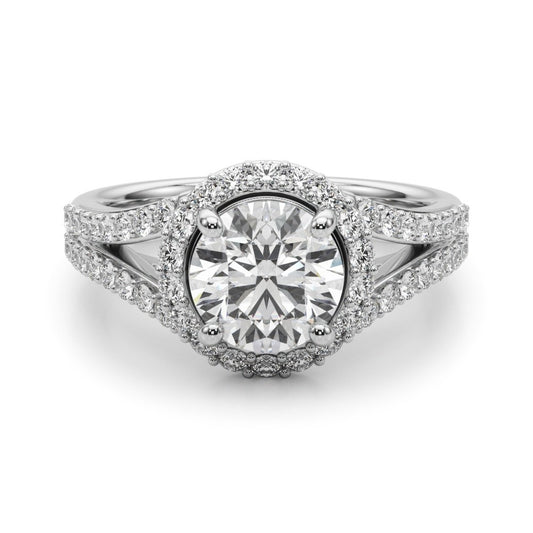 Lab-Grown Diamond Halo Engagement Ring 