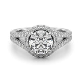 Lab-Grown Diamond Halo Engagement Ring 