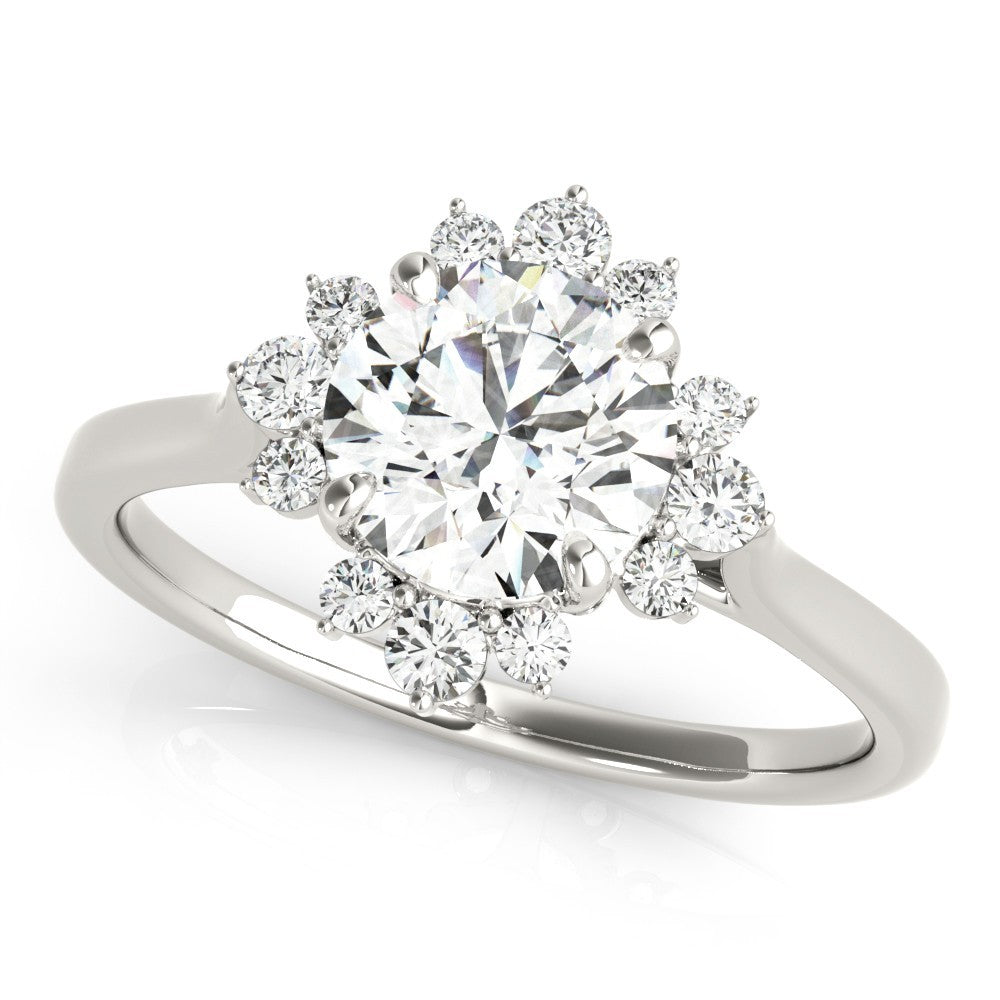 Lab-Grown Diamond Halo Engagement Ring