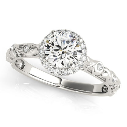 Lab Grown Diamond Halo Engagement Ring