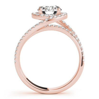 Lab-Grown Diamond Halo Engagement Ring 
