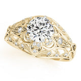 Lab Grown Round Diamond Halo Engagement Ring