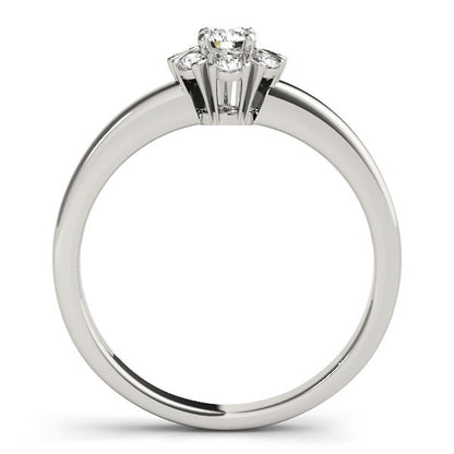 Lab-Grown Diamond Halo Engagement Ring in 18K Yellow Gold –UK Made
