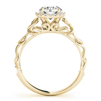 Lab-Grown Diamond Halo Engagement Ring