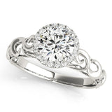 Lab-Grown Diamond Halo Engagement Ring
