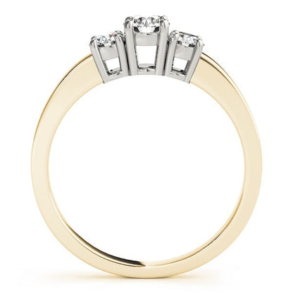 Lab Grown Round Diamond 3 Stone Engagement Ring Platinum - 0.50Ct - 2.00Ct