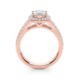 2.00Ct DE/VS Lab Grown Marquise Diamond Halo Engagement Ring Platinum