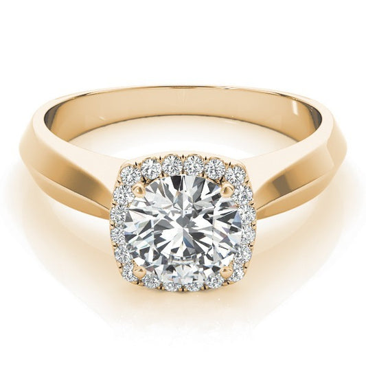 Lab-Grown Diamond Halo Engagement Ring