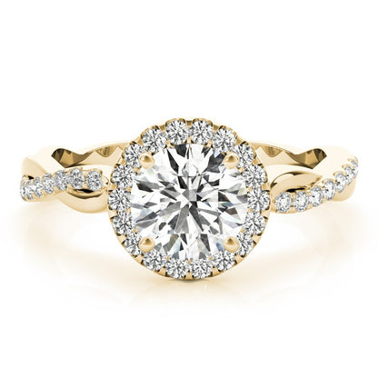  Lab-Grown Diamond Halo Engagement Ring in Platinum 