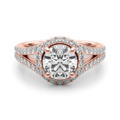 Lab-Grown Diamond Halo Engagement Ring 