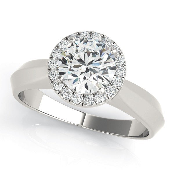 Lab-Grown Diamond Halo Engagement Ring