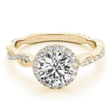 Lab-Grown Diamond 2.00 CT DE/VS Halo Engagement Ring in Platinum