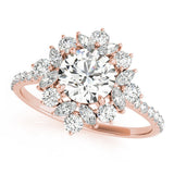Lab-Grown Diamond Halo Engagement Ring in Platinum